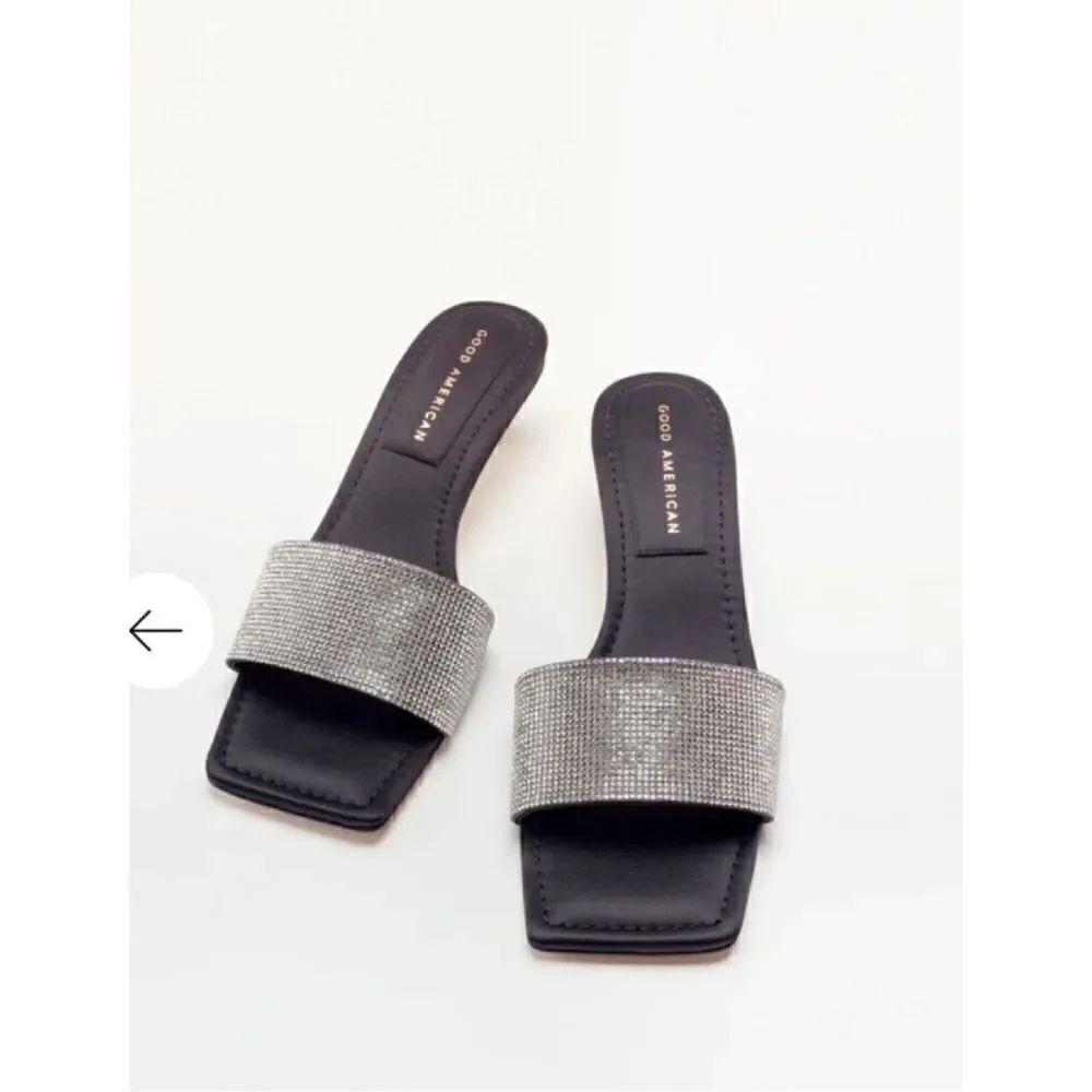 Good American KickStand SLIDE Women's Size 9 Black Diamond